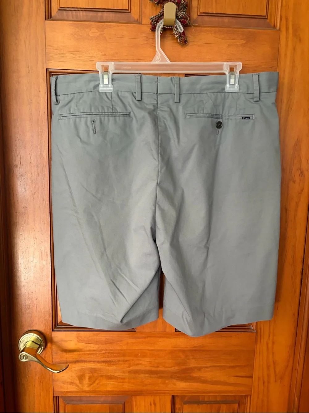 Polo Ralph Lauren men’s size 36 grey stretch classic fit flat front Chino shorts